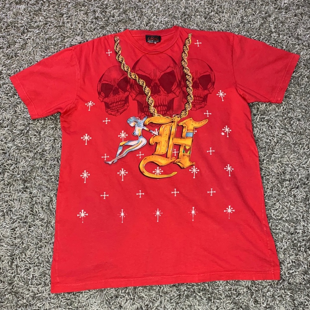 Hustler men T-shirt with sexy powerful logo size L